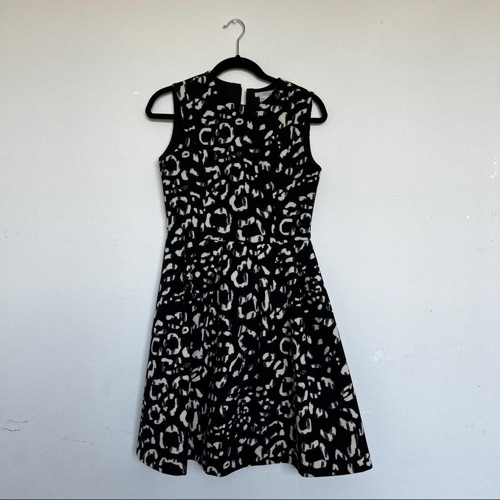 H&M Black and White Leopard Print Formal Dress